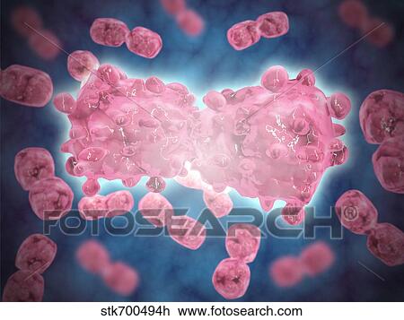 Microscopic view of a group of leukemia cells. View Large Illustration Drawing - Microscopic view of a group of leukemia cells.. Fotosearch