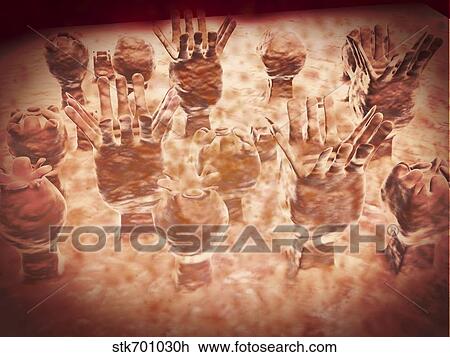 Microscopic view of taste buds on tongue. View Large Illustration Drawing - Microscopic view of taste buds on tongue.. Fotosearch