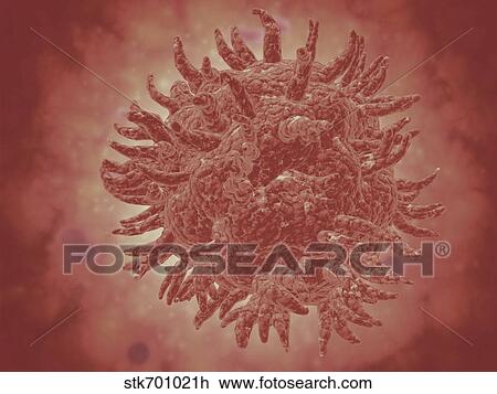 Microscopic view of yellow fever virus. View Large Illustration Drawing - Microscopic view of yellow fever virus.. Fotosearch