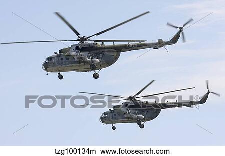 Picture - Mil Mi-17 helicopters of the Czech Air Force.. Fotosearch