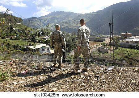 Picture - Military relief efforts in Haiti after devastating earthquake.. Fotosearch