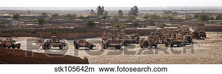 Military vehicles parked outside Loy Karez, Kandahar province, Afghanistan. View Large Photo Image Picture - Military vehicles parked outside Loy Karez, Kandahar province, Afghanistan.. Fotosearch