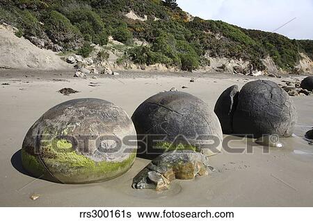 Moeraki Boulders, Koekohe Beach, New Zealand. View Large Photo Image Stock Photograph - Moeraki Boulders, Koekohe Beach, New Zealand.. Fotosearch