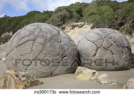 Moeraki Boulders, Koekohe Beach, New Zealand. View Large Photo Image Stock Photograph - Moeraki Boulders, Koekohe Beach, New Zealand.. Fotosearch