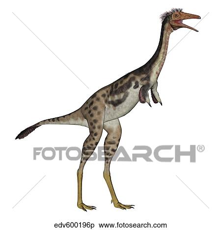 Mononykus dinosaur standing. View Large Illustration Stock Illustration - Mononykus dinosaur standing.. Fotosearch