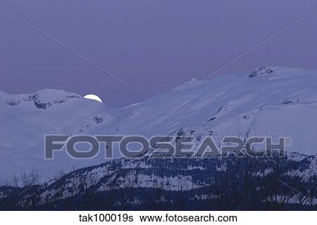 Moonset View Large Photo Image Stock Photograph - Moonset. Fotosearch