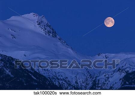 Moonset View Large Photo Image Stock Photograph - Moonset. Fotosearch