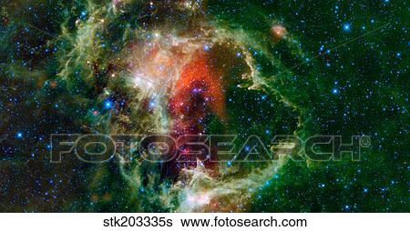 Mosaic is of the Soul Nebula, also known as the Embryo Nebula, IC 1848, or W5. View Large Photo Image Stock Photograph - Mosaic is of the Soul Nebula, also known as the Embryo Nebula, IC 1848, or W5.. Fotosearch