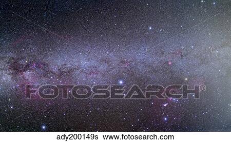Mosaic of the southern Milky Way from Orion to Vela. View Large Photo Image Stock Photograph - Mosaic of the southern Milky Way from Orion to Vela.. Fotosearch