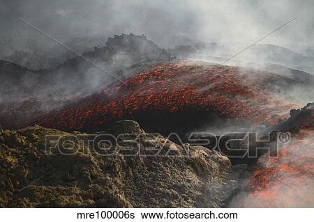 Mount Etna lava flow, Sicily, Italy. View Large Photo Image Stock Photograph - Mount Etna lava flow, Sicily, Italy.. Fotosearch