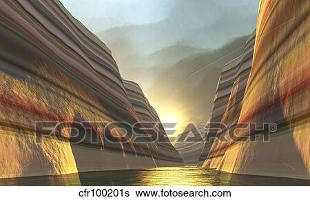 Stock Illustration - Mountain Vista. Fotosearch