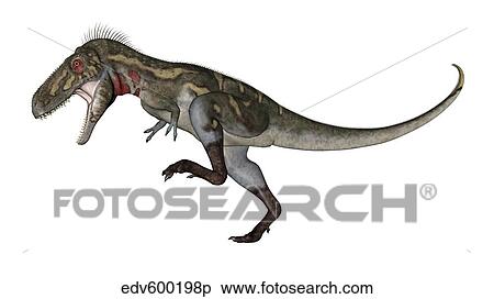 Nanotyrannus dinosaur roaring. View Large Illustration Stock Illustration - Nanotyrannus dinosaur roaring.. Fotosearch