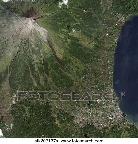 Natural-color image of the Mayon Volcano in the Philippines. View Large Photo Image Stock Photograph - Natural-color image of the Mayon Volcano in the Philippines.. Fotosearch