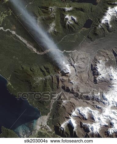 Natural color view of the Chaiten volcano. View Large Photo Image Stock Photograph - Natural color view of the Chaiten volcano.. Fotosearch