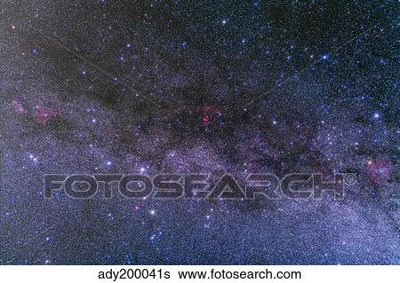 Nebulosity in the constellations Cassiopeia and Cepheus. View Large Photo Image Stock Photograph - Nebulosity in the constellations Cassiopeia and Cepheus.. Fotosearch