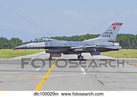 New Jersey Air National Guard F-16C taxiing at Graf Ignatievo Air Base. View Large Photo Image Picture - New Jersey Air National Guard F-16C taxiing at Graf Ignatievo Air Base.. Fotosearch