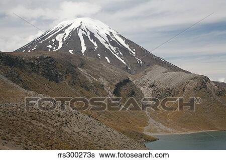 Ngauruhoe cone and Upper Tama Lake, Tongariro volcanic complex, New Zealand. View Large Photo Image Stock Photograph - Ngauruhoe cone and Upper Tama Lake, Tongariro volcanic complex, New Zealand.. Fotosearch