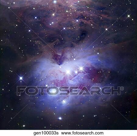NGC 1977 is a reflection nebula northeast of the Orion Nebula. View Large Photo Image Stock Photograph - NGC 1977 is a reflection nebula northeast of the Orion Nebula.. Fotosearch