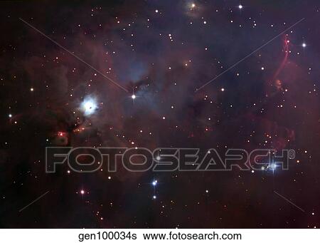 NGC 1999 is a dust filled bright nebula. View Large Photo Image Stock Photograph - NGC 1999 is a dust filled bright nebula.. Fotosearch
