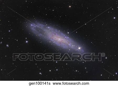 Stock Photograph - NGC 247, Irregular Galaxy in Cetus.. Fotosearch