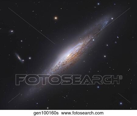 Stock Photograph - NGC 2683, spiral galaxy in Lynx.. Fotosearch
