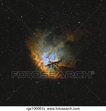 NGC 281, the Pacman Nebula. View Large Photo Image Stock Photograph - NGC 281, the Pacman Nebula.. Fotosearch