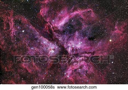 Stock Photograph - NGC 3372, The Eta Carinae Nebula. Fotosearch