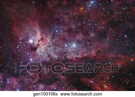 NGC 3372, The Eta Carinae Nebula. View Large Photo Image Stock Photograph - NGC 3372, The Eta Carinae Nebula.. Fotosearch