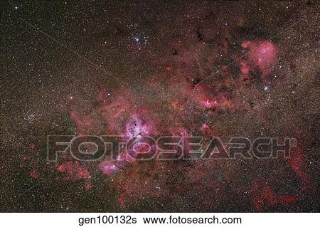 NGC 3372, The Eta Carinae Nebula. View Large Photo Image Stock Photograph - NGC 3372, The Eta Carinae Nebula.. Fotosearch