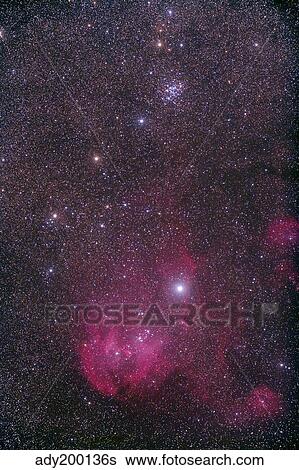 NGC 3766 and the Lambda Cen Nebula in the constellation Centaurus. View Large Photo Image Stock Photograph - NGC 3766 and the Lambda Cen Nebula in the constellation Centaurus.. Fotosearch