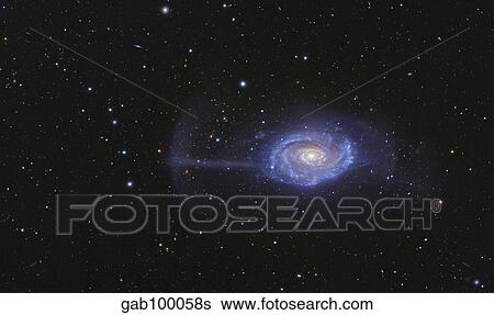 Stock Photograph - NGC 4651, the Umbrella Galaxy.. Fotosearch