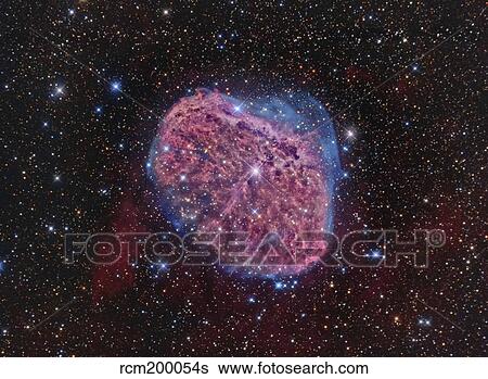 Stock Photograph - NGC 6888, the Crescent Nebula.. Fotosearch