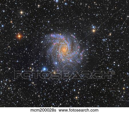 Stock Photograph - nGC 6946, the Fireworks Galaxy.. Fotosearch