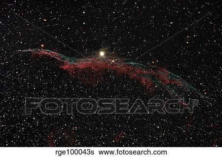 Stock Photograph - NGC 6960, The Western Veil Nebula.. Fotosearch