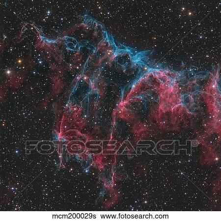 Stock Photograph - NGC 6995, the Bat Nebula.. Fotosearch