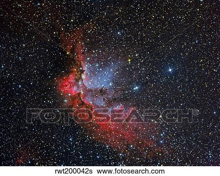 Stock Photograph - NGC 7380, the Wizard Nebula.. Fotosearch