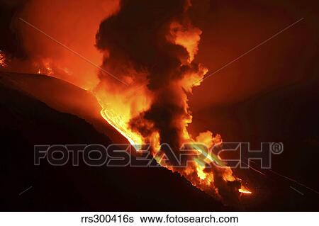 Nighttime paroxysmal eruption at Mount Etna Volcano, Italy. View Large Photo Image Stock Photograph - Nighttime paroxysmal eruption at Mount Etna Volcano, Italy.. Fotosearch