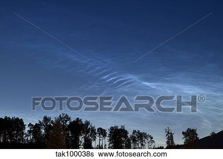 Noctilucent Coluds View Large Photo Image Stock Photograph - Noctilucent Coluds. Fotosearch