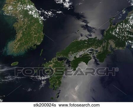 North and South Korea, and the Japanese island of Shikoku. View Large Photo Image Stock Photograph - North and South Korea, and the Japanese island of Shikoku.. Fotosearch