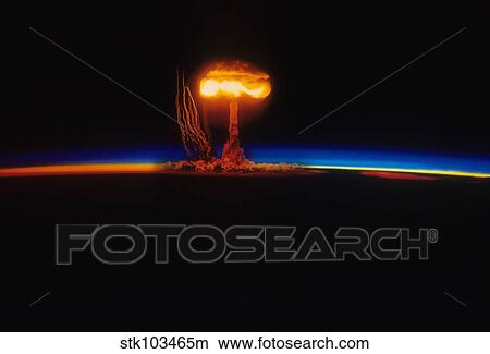 Nuclear Explosion View Large Photo Image Picture - Nuclear Explosion. Fotosearch