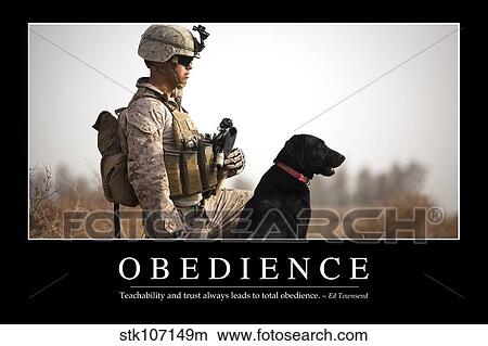 Obedience: Inspirational Quote and Motivational Poster View Large Photo Image Picture - Obedience: Inspirational Quote and Motivational Poster. Fotosearch