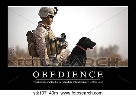 Obedience Inspirationnel Citation Et Motivation Affiche Image Stkm Fotosearch