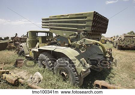 Old Russian BM-21 launch vehicle.. View Large Photo Image Picture - Old Russian BM-21 launch vehicle... Fotosearch
