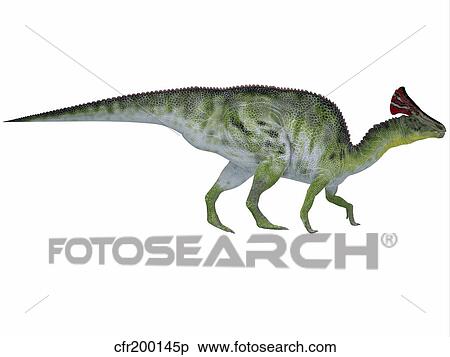 Olorotitan, a duckbilled dinosaur from the Cretaceous Period. View Large Illustration Stock Illustration - Olorotitan, a duckbilled dinosaur from the Cretaceous Period.. Fotosearch
