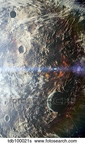 Stock Illustration - Orbital view of a sunrise.. Fotosearch