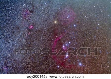 Orion and Monoceros region. View Large Photo Image Stock Photograph - Orion and Monoceros region.. Fotosearch