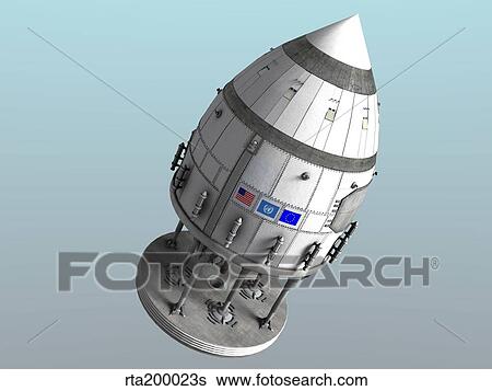 Orion-drive spacecraft in standard configuration for space flight. View Large Illustration Stock Illustration - Orion-drive spacecraft in standard configuration for space flight.. Fotosearch