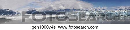 Overview of Disenchantment Bay and the Hubbard Glacier. View Large Photo Image Stock Photograph - Overview of Disenchantment Bay and the Hubbard Glacier.. Fotosearch
