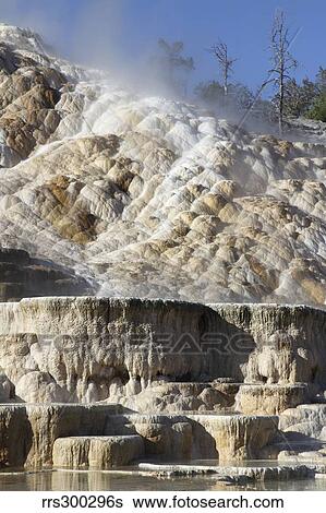 Palette spring and travertine sinter terraces. Mammoth Hot Springs, Yellowstone National Park. View Large Photo Image Stock Photograph - Palette spring and travertine sinter terraces. Mammoth Hot Springs, Yellowstone National Park.. Fotosearch
