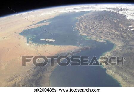 Stock Photograph - Pan-Strait of Hormuz, Gulf Region.. Fotosearch